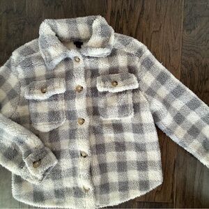 Art Class Cozy Plaid Shacket